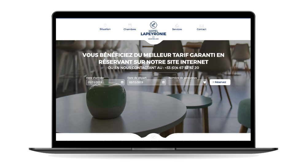 Hotel Lapeyronie - Site Internet One Page
